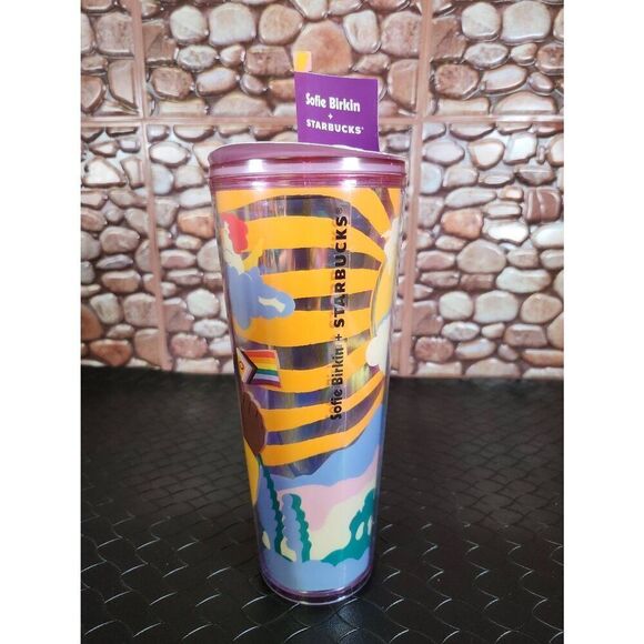 New Sofie Birkin + Starbucks Pride Month Exclusive Summer Sun Cup Tumbler 24 oz - Picture 2 of 6